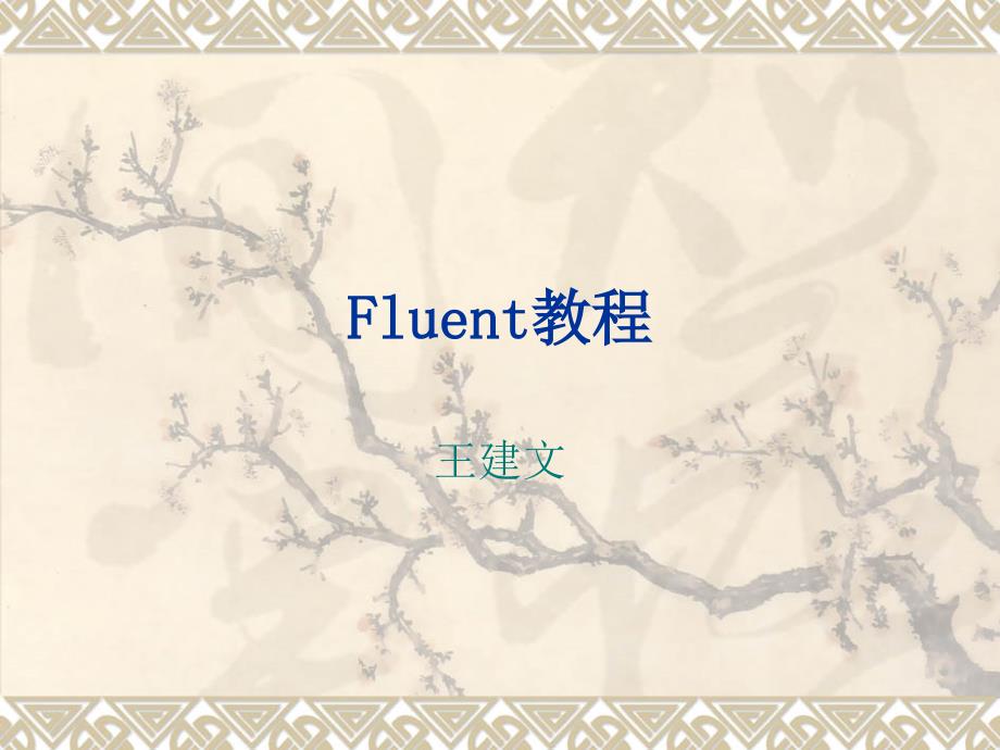 Fluent教程_第1页