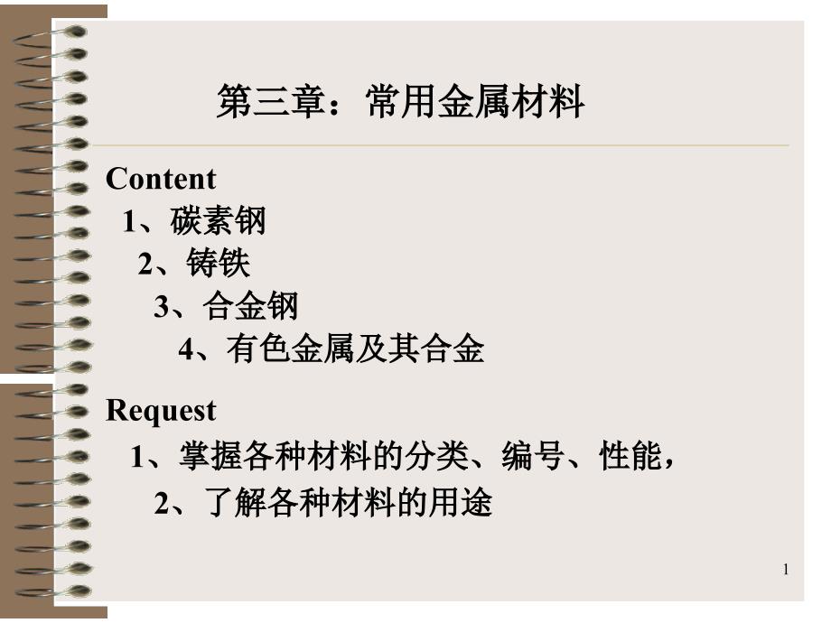 常用金属材料碳钢铸铁_第1页