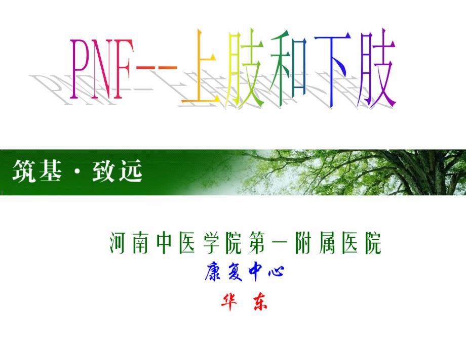 PNF上肢和下肢_第1页