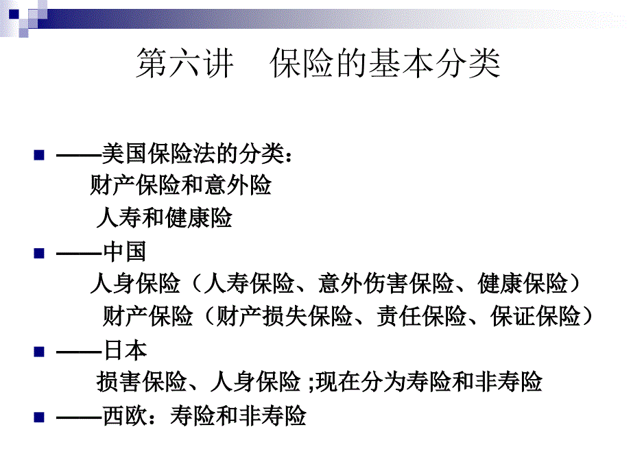 第六讲 保险的基本分类_第1页