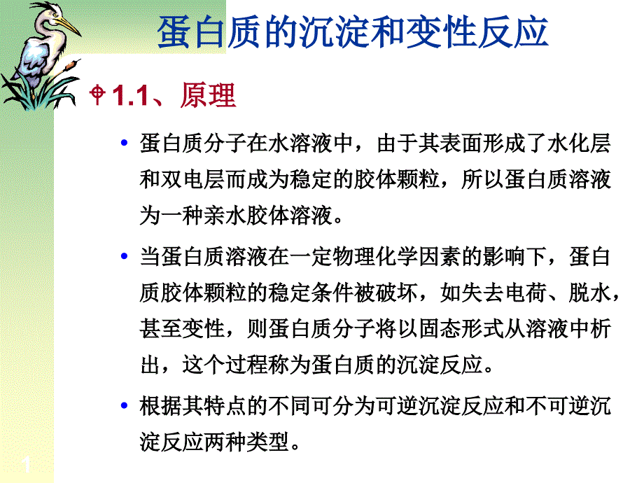 浙江大学生物化学实验甲蛋白质的沉淀和变性反应_第1页