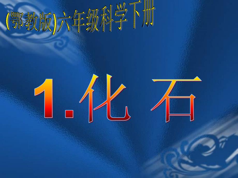 六年级下册科学课件-1.1化石丨鄂教版(共16张PPT)_第1页