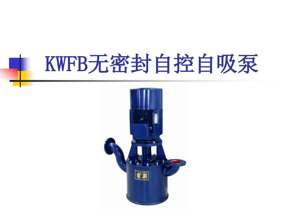 KWFB无密封自控自吸泵_第1页