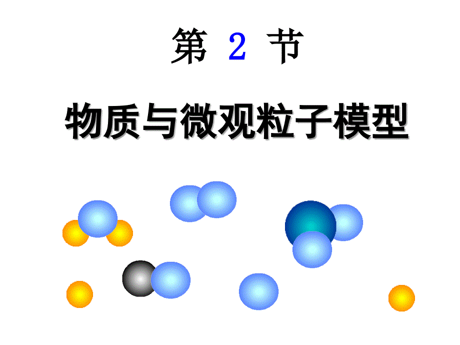 第二节物质与微观粒子模型_第1页