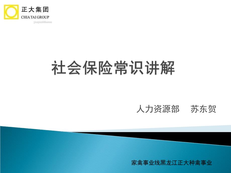 社保基础知识培训ppt课件集锦 员工内训_社会保险常识讲解_第1页