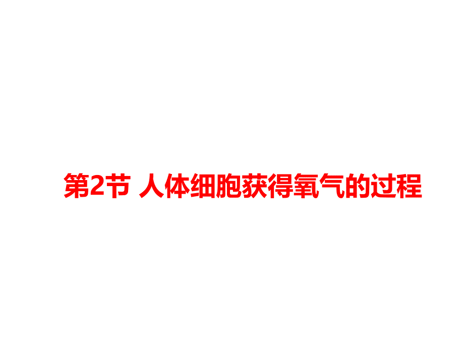 人体细胞获得氧气过程课件_第1页