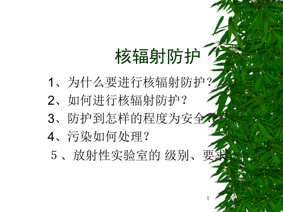 第四部分核辐射防护_第1页