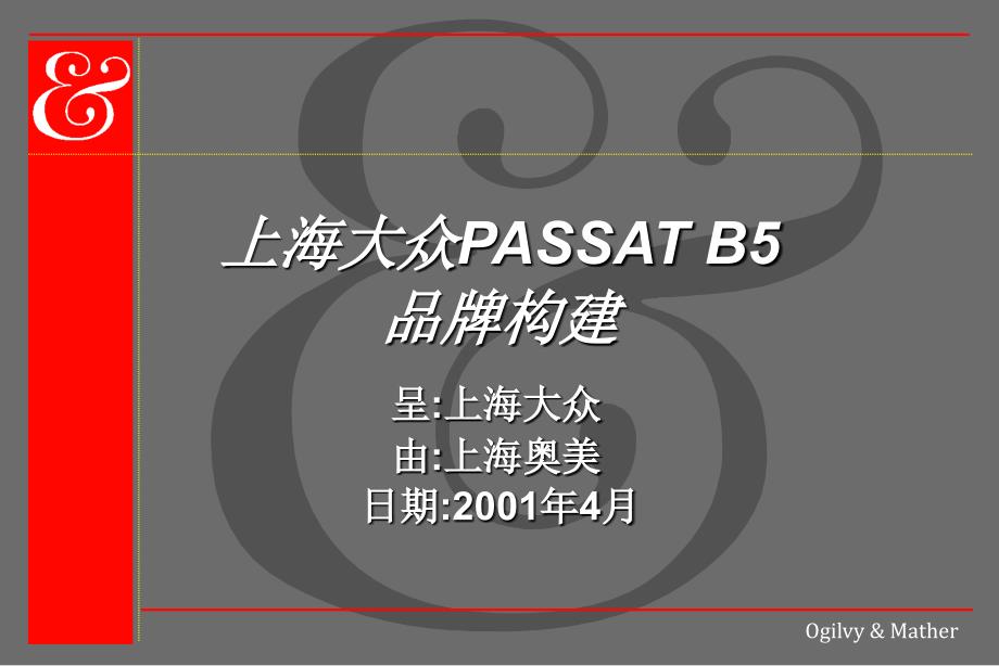 2001PASSAT品牌构建(汽车)_第1页