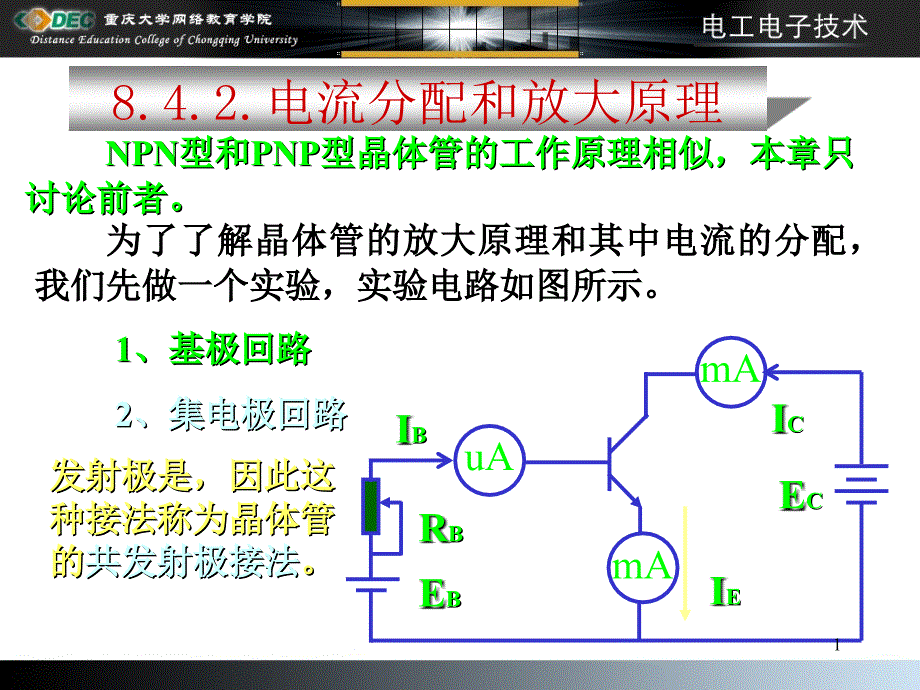 842电流分配和放大原理_第1页