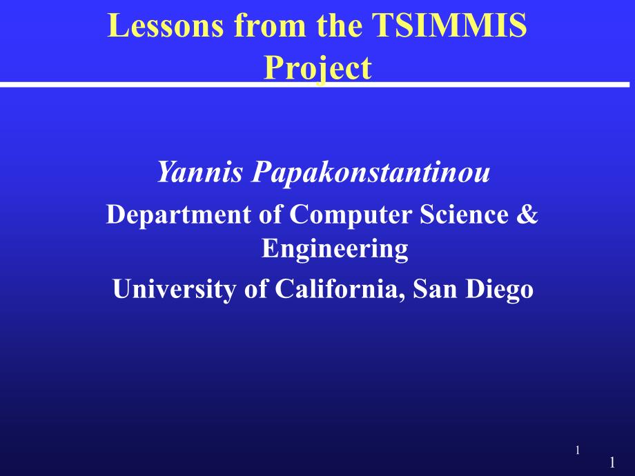 LessonsfromtheTSIMMISProject_第1页