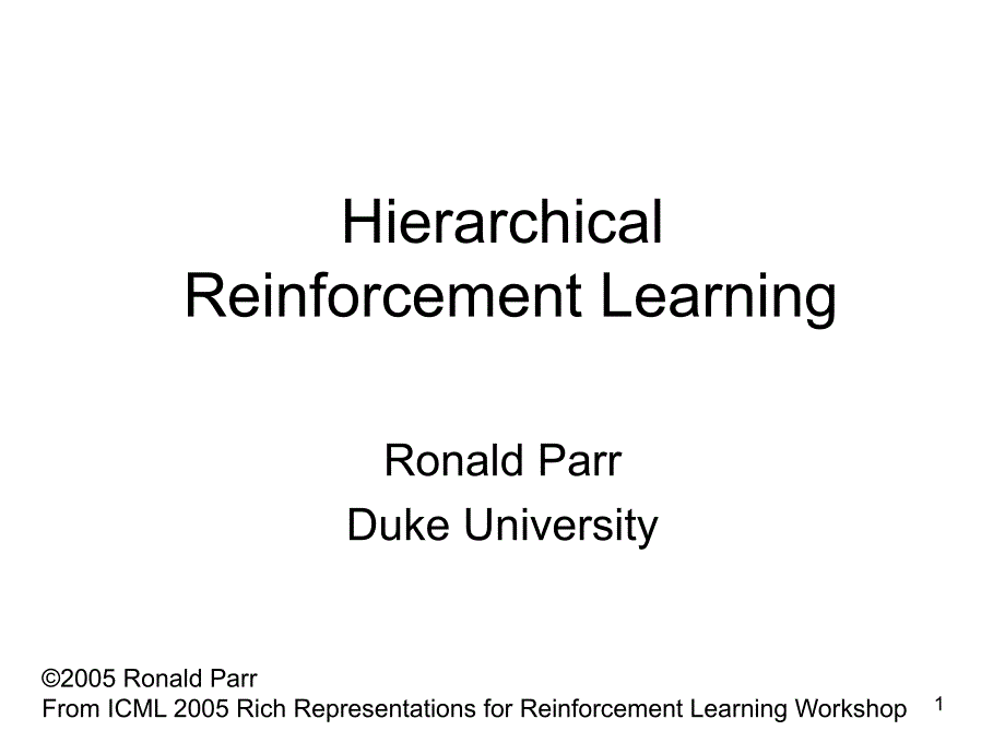 HierarchicalReinforcementLearning_第1页