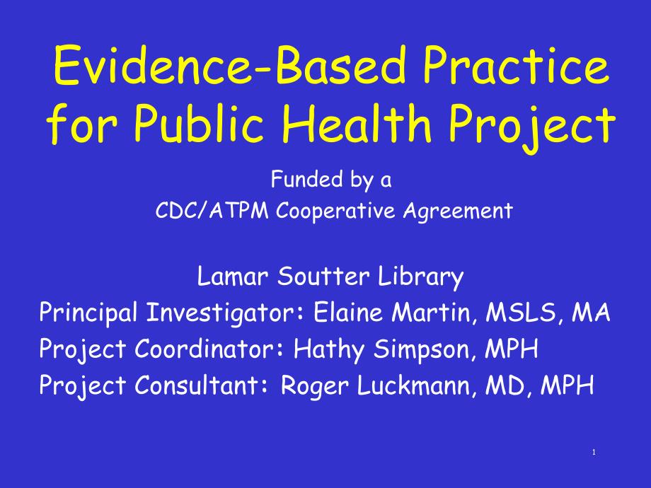 Evidence-BasedPracticeforPublicHealthProject_第1页