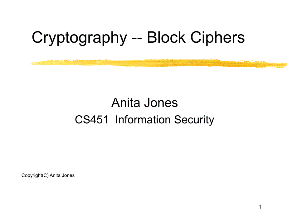 Cryptography--BlockCiphers_第1页