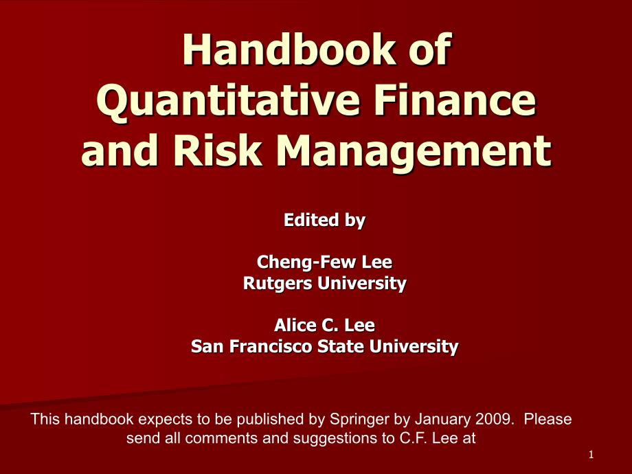 HandbookofQuantitativeFinanceandRiskManagement_第1页