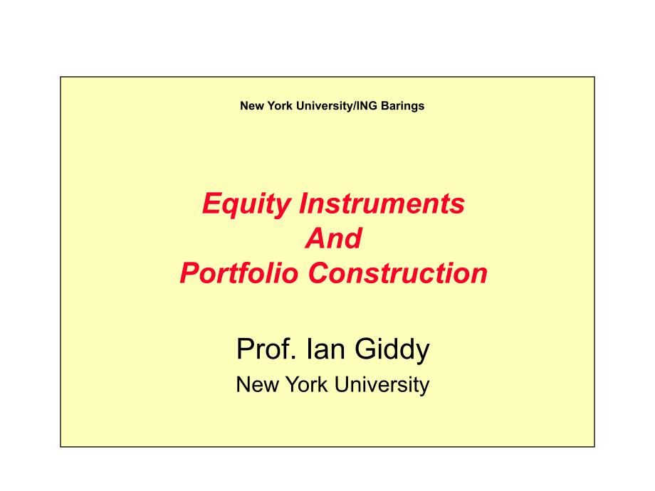 EquityInstrumentsAndPortfolioConstruction_第1页