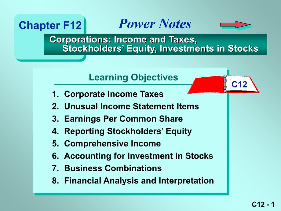 f12CorporationsIncomeandTaxesBusiness(公司金融会_第1页