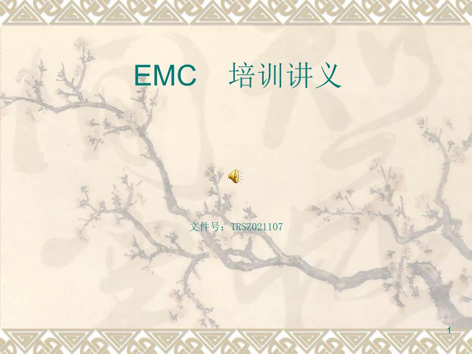 EMC定义和术语、测试培训讲义_第1页