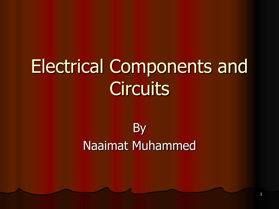 ElectricalComponentsandCircuits_第1页