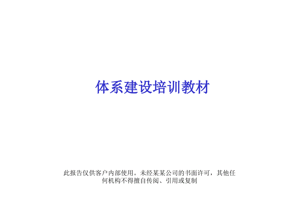 某公司职业化管理体系建设培训教材_第1页