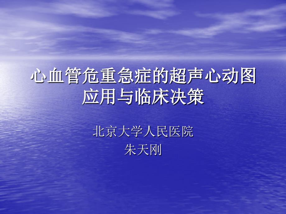 心血管危重急症超声心动图的应用与临床决策(85页)_第1页