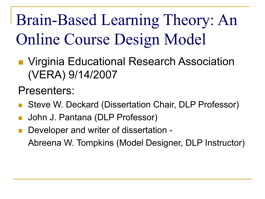 Brain-BasedLearningTheoryAnOnlineCourseDesignModel_第1页