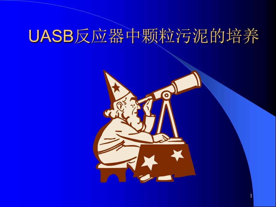 UASB反应器中颗粒污泥的培养_第1页