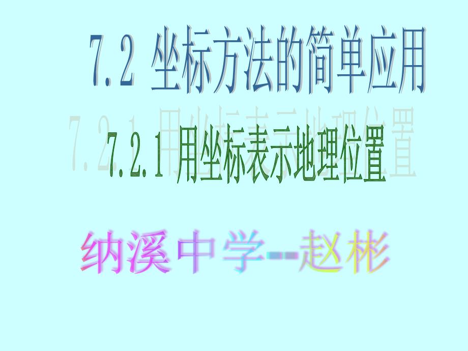 7.2.1用坐标表示地理位置(优秀课件)_第1页