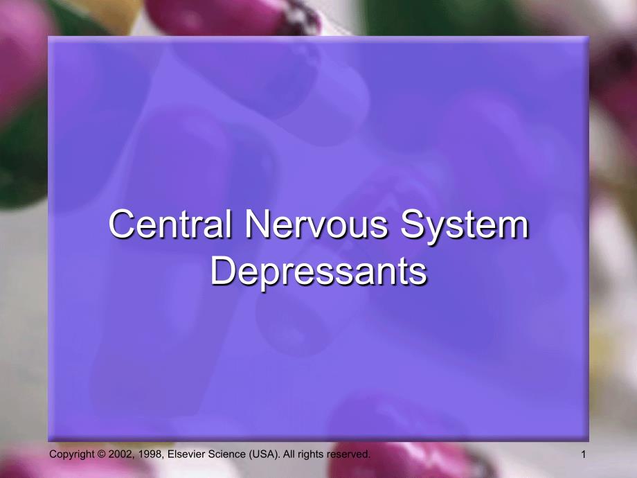 CentralNervousSystemDepressants_第1页