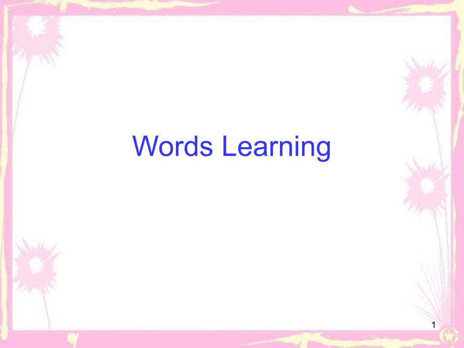 Words Learning_第1页