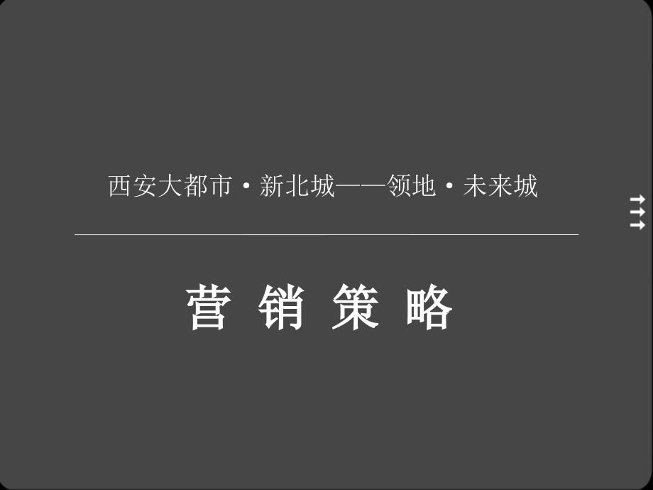 XXXX年西安大都市·新北城——领地·未来城营销策略_第1页