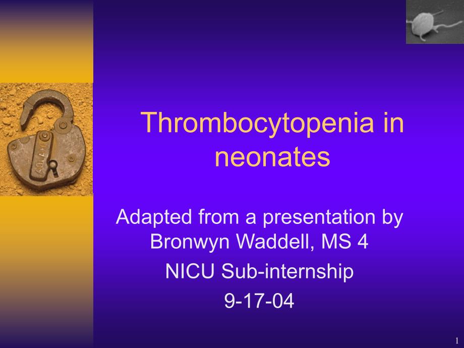 Thrombocytopeniainneonates_第1页