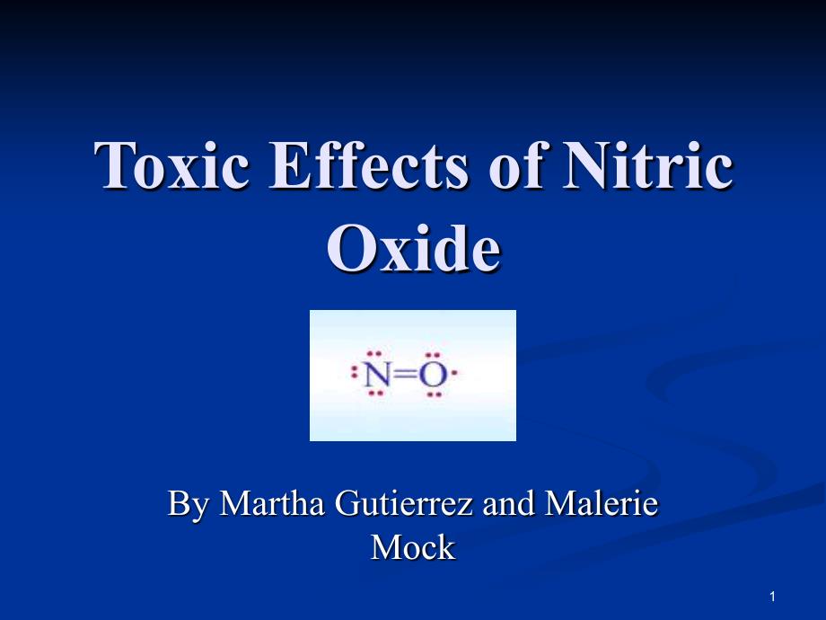 ToxicEffectsofNitricOxide_第1页