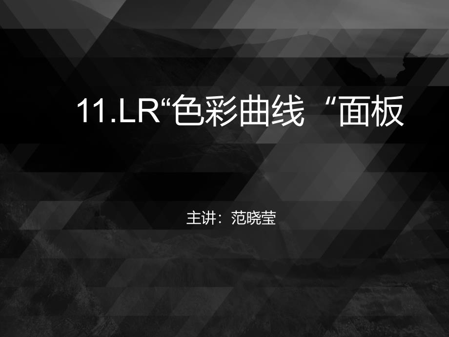 11.LR“色彩曲线“面板_第1页