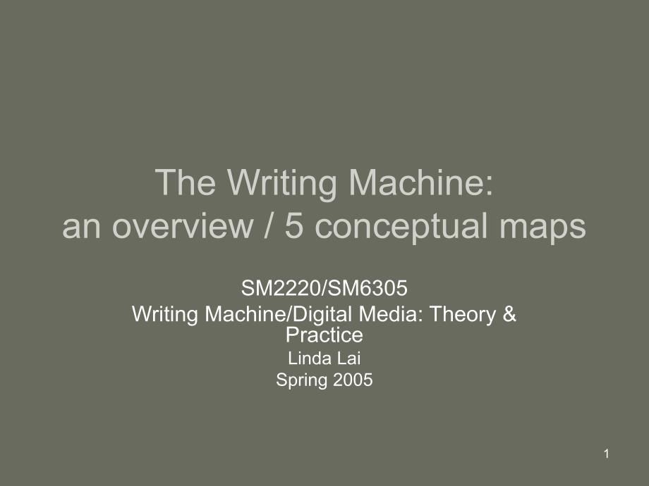 TheWritingMachineanoverview5conceptualmaps_第1页