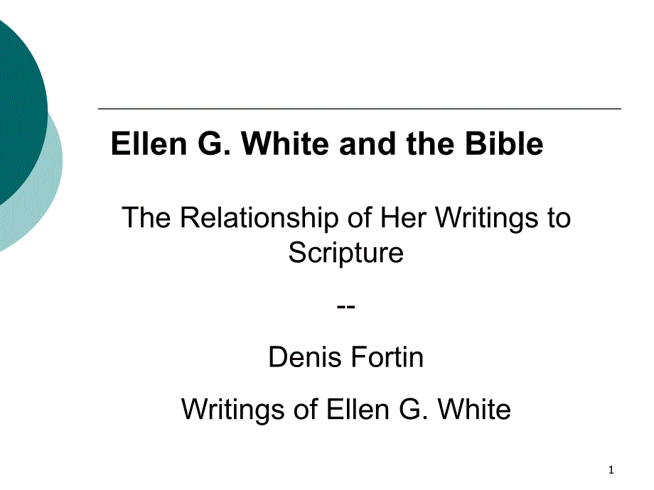 TheRelationshipofHerWritingstoScripture--Denis_第1页