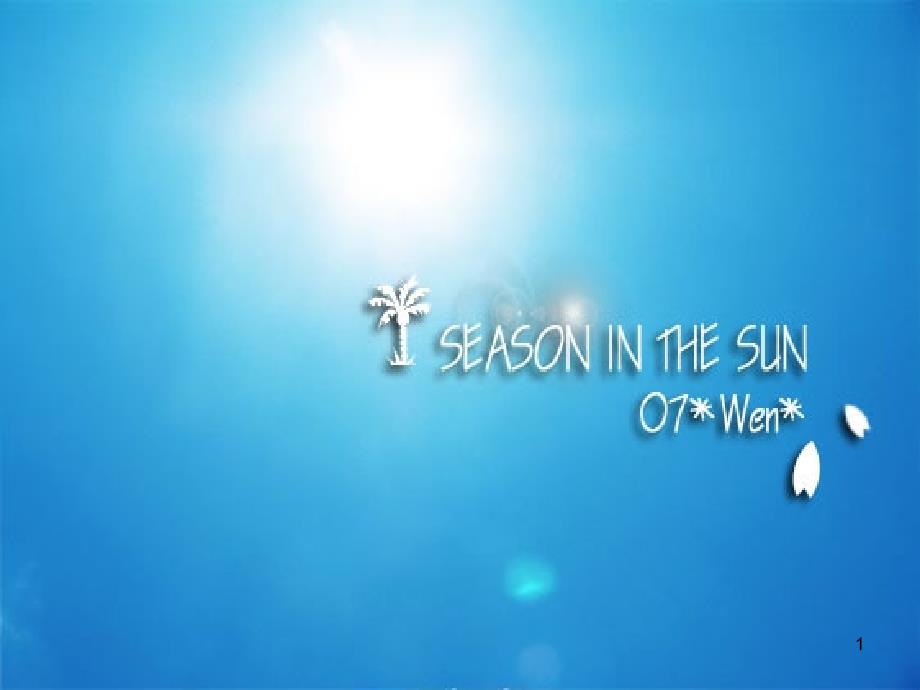 Seasons in the Sun_第1页