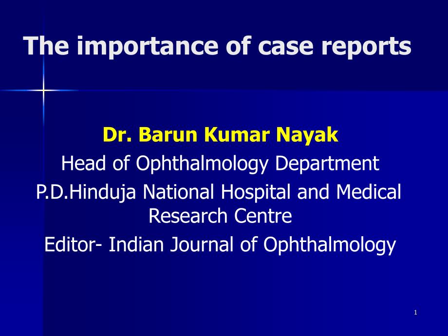 Theimportanceofcasereports_第1页