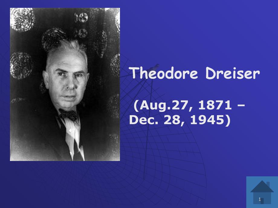 Theodore Dreiser_第1页