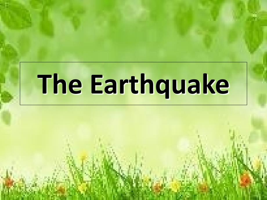 The Earthquake_第1页