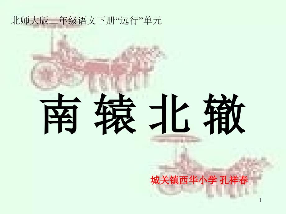 《南辕北辙》课件_第1页