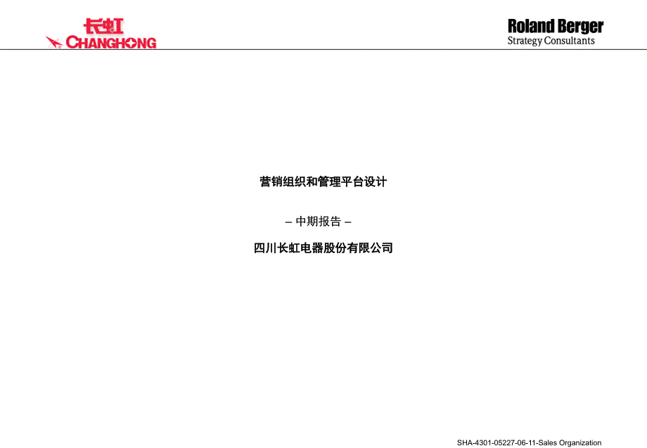 长虹营销组织和管理平台设计_第1页