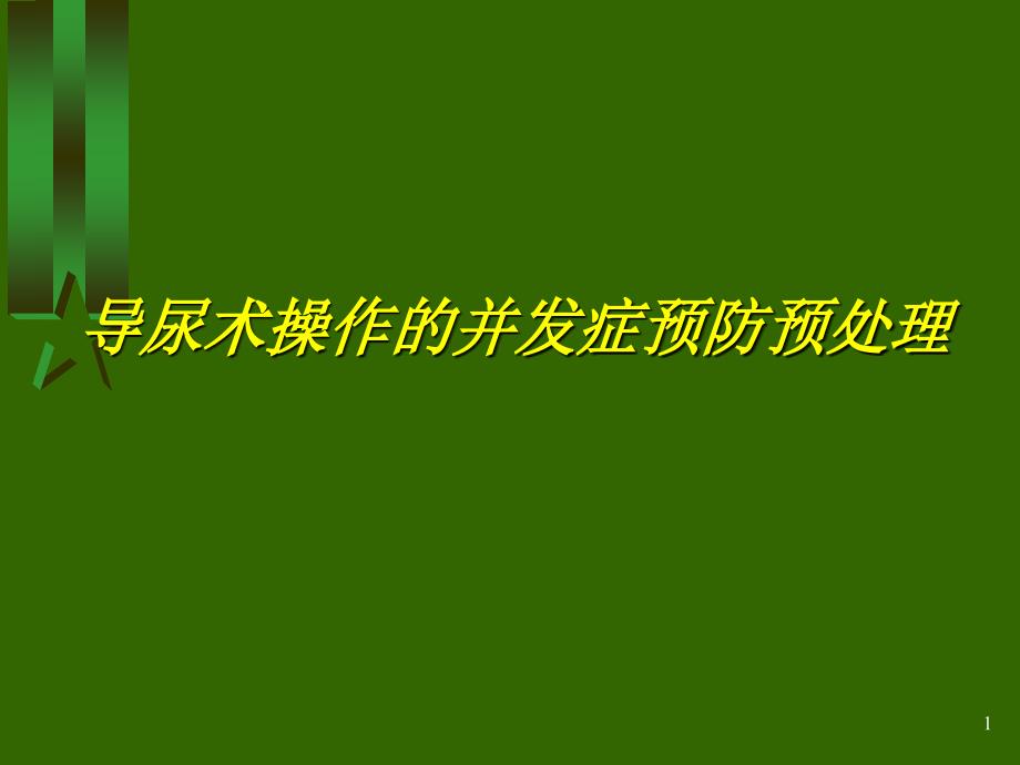 导尿术操作并发症的预防与处理 课件_第1页