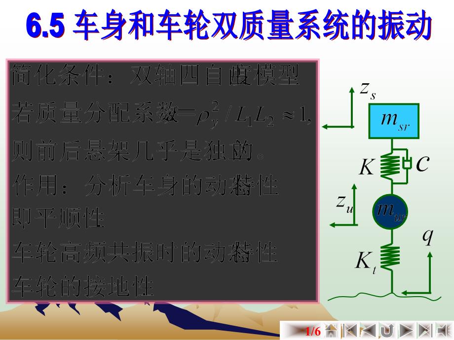 车身和车轮双质量系统的振动_第1页