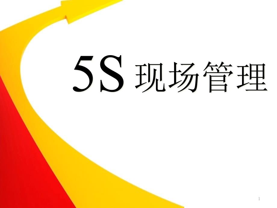 5S现场管理(精益求精,追求卓越)_第1页