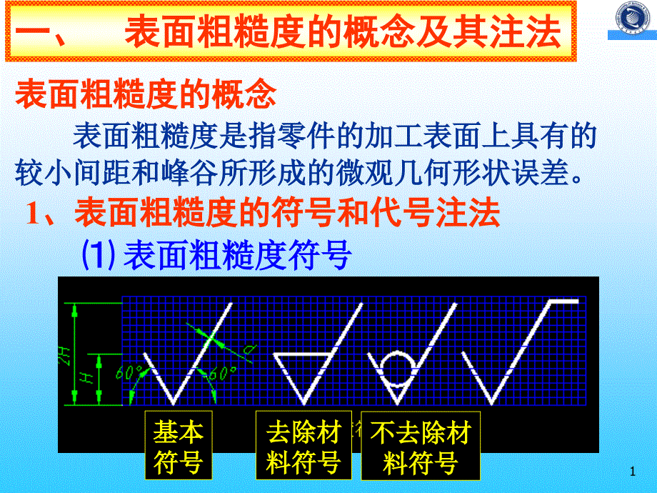 表面粗糙度和基准符号画法_第1页