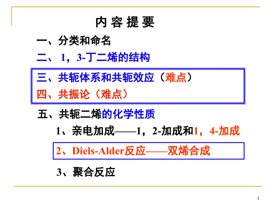 共轭体系、共轭效应、共振论_第1页