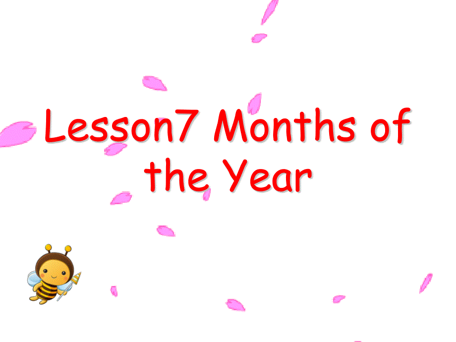 冀教版四年级下册英语lesson7Months of the year_第1页