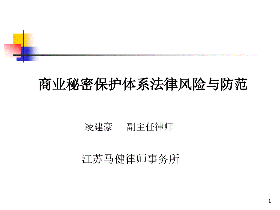 商业秘密实务讲座_第1页