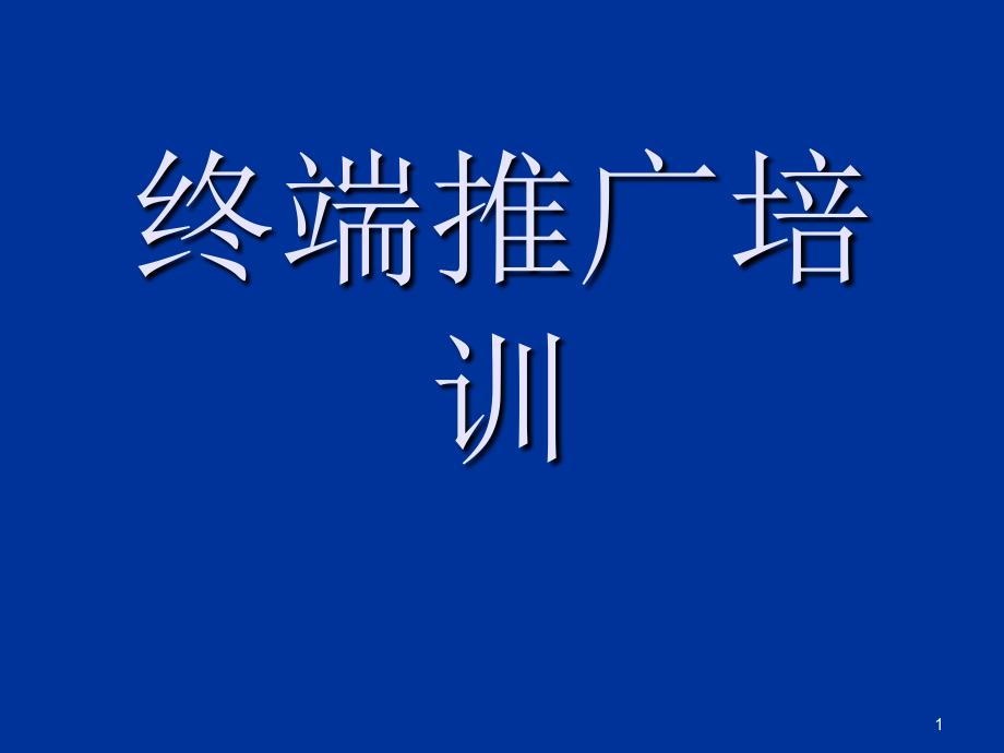 老韩头终端推广培训_第1页