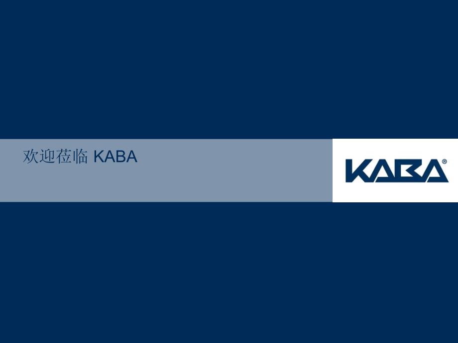 KABA安全通道产品介绍1.0_第1页